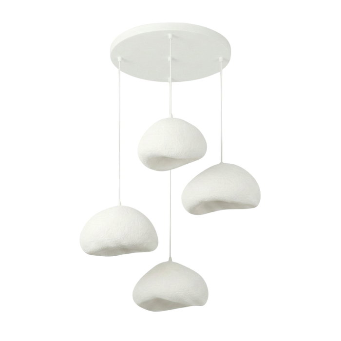 Opviq Loval-Set-Lora-50-4-T-Nua Lámpara de araña Blanca
